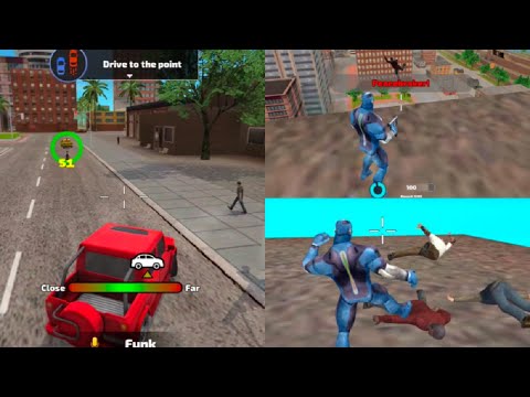 Throwing Enemies off the building and Chasing Enemies Car || Rope Hero Vice Town || new version