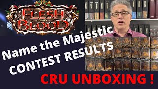 Flesh and Blood TCG - Name the Majestic Contest results ! CRU Unboxing !
