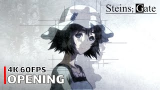 Steins;Gate - Opening 【Hacking to the Gate】 4K 60FPS Creditless | CC video thumbnail