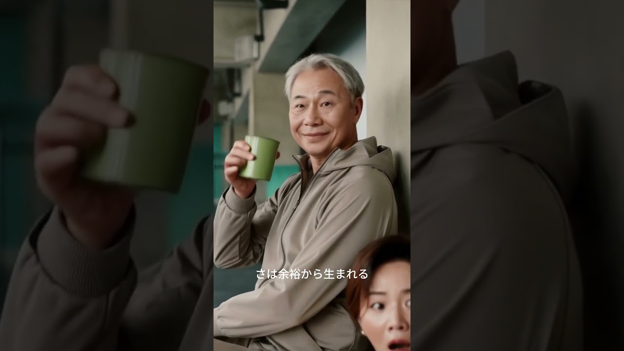 壁座りしながらお茶！？🍵💪