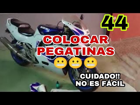 44 Colocar PEGATINAS VINILOS en Carenado Moto Adhesivos para moto