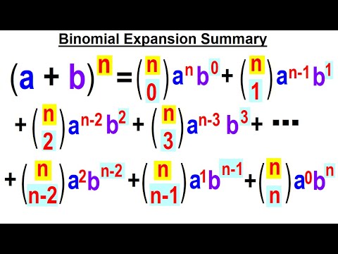 Algebra Ch 49 Binomial Theorem 1 of 18 What is the Binomial Theorem