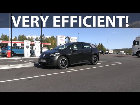  Volkswagen ID.3 1st 58kWh (2020) range test video