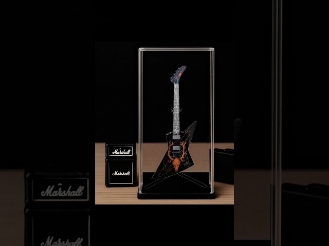Vídeo relacionado con Mini guitarra Metallica James Hetfield Elk pantalla de calavera