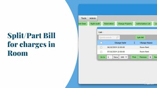 Split Bill:Managing Part Bill of Guest at Checkout