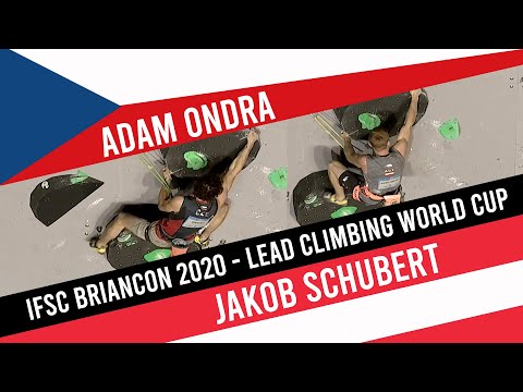 Adam Ondra vs Jakob Schubert   IFSC Climbing World Cup Briançon 2020 Lead Finals