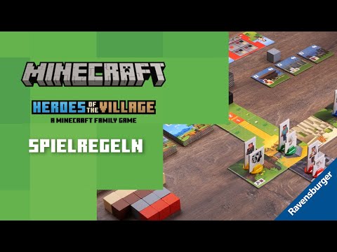 Ravensburger - Minecraft Heroes of the Village I Spielregeln 🏹🧱🏠