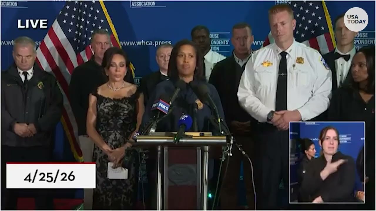 White House Correspondents' dinner shooting suspect facing 2 charges, DC press conference announces
