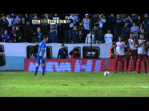 Palo de Noir. Racing 1 - Argentinos 2. Fecha 11. Primera División 2016.