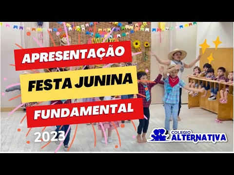 Apresentação festa junina da turminha do Fundamental