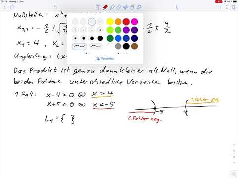Übungsblatt3 – Ungleichungen mit Fallunterscheidung Aufg.2 b und d
