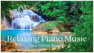 Relaxing Piano Music and Sounds of Nature - Calm Your Mind with Water Sounds and Birds in the Forest