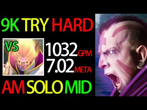 9K AM Solo MID 7.02 META Carry by Miracle- Dota 2