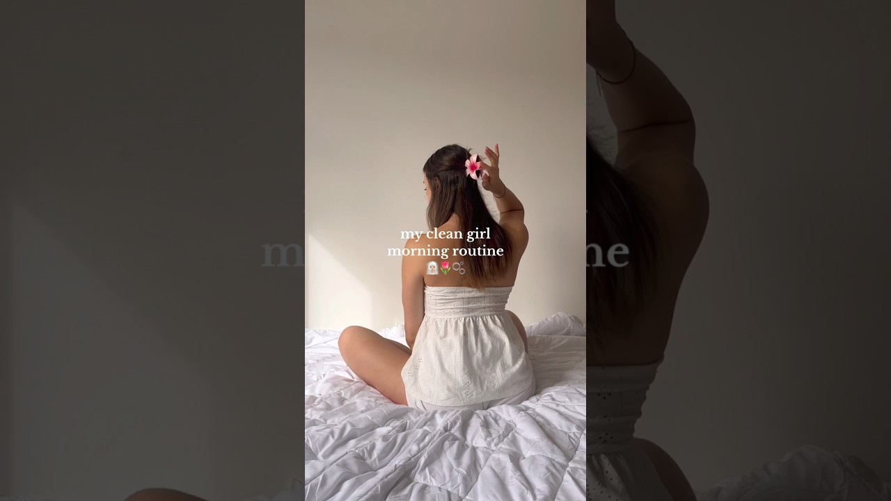 my clean girl morning routine 🤍 #productivemorningroutine #aestheticmorningroutine #cleangirl