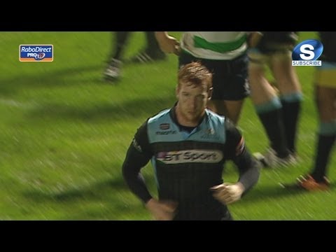 Rob Harley Yellow Card - Benetton Treviso v Glasgow Warriors May 2nd 2014