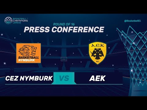 CEZ Nymburk v AEK - Press Conference - Basketball Champions League