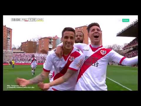 Golazo de Óscar Trejo con el Rayo Vallecano al Cádiz (Temporada del Ascenso 2017-2018)
