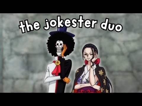 robin and brook serving dark humor & skull jokes | one piece