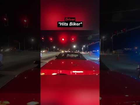 Driver wants to scam insurance from biker