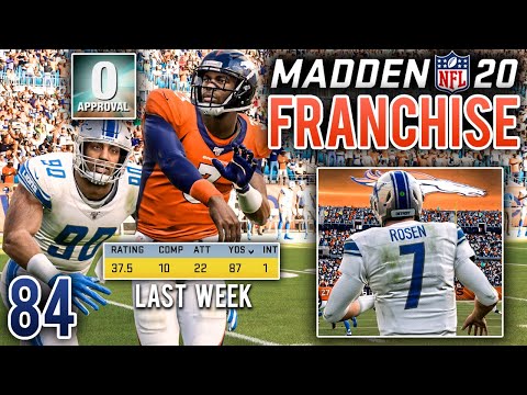 Can Layton Prove the Doubters Wrong? (Rosen Returns) - Madden 20 Broncos Franchise (Y5:G4) - Ep.84