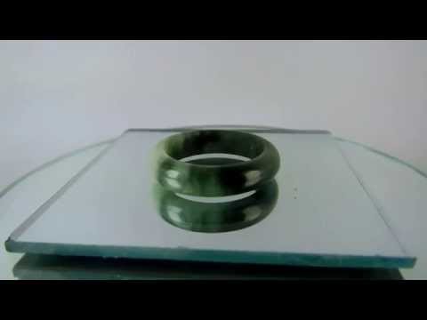 NATURAL GREEN JADE BAND RING