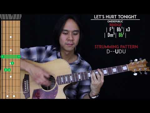 Let's Hurt Tonight Guitar Cover Acoustic - OneRepublic  🎸 |Tabs + Chords|