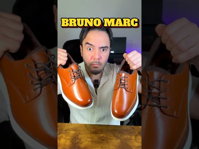 Vídeo relacionado con Bruno Marc Tenis de vestir casuales para hombre, zapatos formales de negocios Crossflex NeatLite Oxfords, Marrón, 44.5 EU