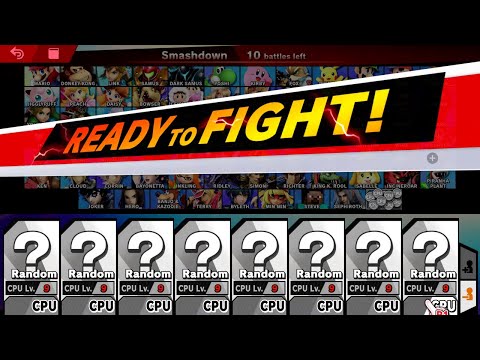 Super Smash Bros Ultimate 8 Player Smashdown (All CPU)