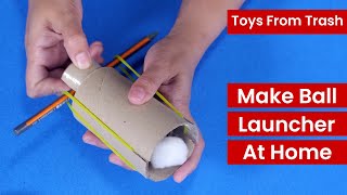 Toys From Trash - How To Make Cotton Ball Launcher | STEM Activity (EASY)