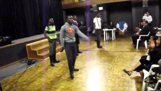 preview picture of video 'Royal Elements dancing gumboots in Church Bethel International Mission'