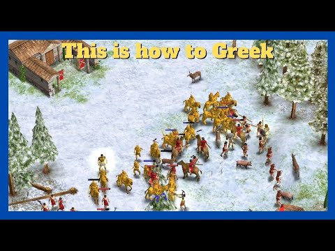 Two of the BEST Greek Players | PegasusRush (Zeus) vs Squash (Poseidon) #aom #ageofempires