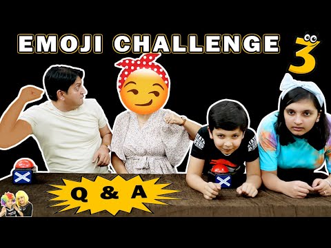 EMOJI CHALLENGE 3 | Funny Family Challenge | Aayu and Pihu Show