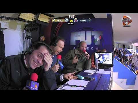 "Zague" se alburea así mismo en el Puebla Vs Chivas (20181102)