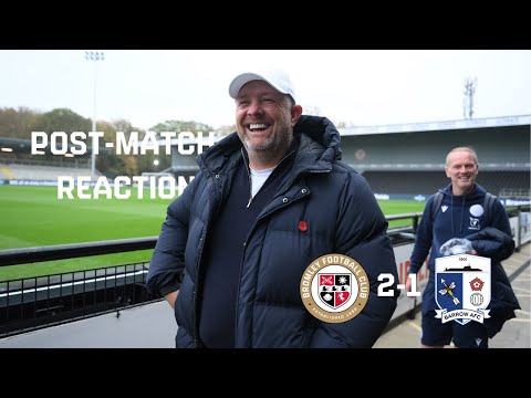 Andy Woodman after Bromley's 2-1 win against Barrow