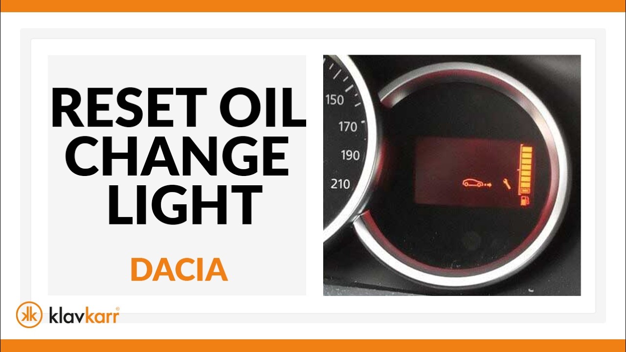 [TUTO] Reset oil service light DACIA