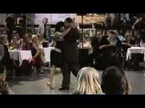  María del Carmen Romero,    Andres Laza Moreno,    Jorge Dispari,    and  Samantha Dispari  are  dancing  to  the  milonga  "  Milonga De Los Fortines  "