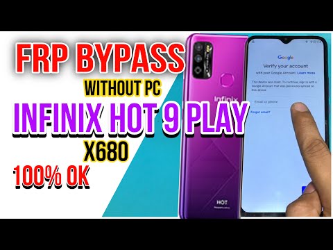 Infinix Hot 9 Play X680 frp bypass without pc Tested on Android 10