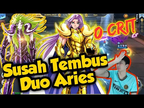 Aries Mu dan Aries Shion - Susahnya Menembus Defend Duo Aries Saint Seiya Awakening