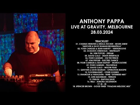 ANTHONY PAPPA (Australia) @ Live at Gravity, Melbourne 28.03.2024