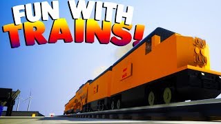LEGO TRAINS &amp; FUN! | Brick Rigs Gameplay (Kid Friendly Gaming Lego FUN!)