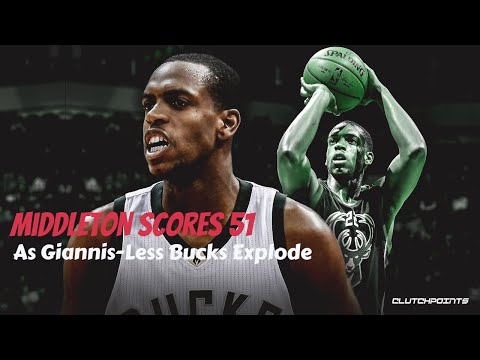 NBA Roundup: Middleton Scores 51 as Giannis-Less Bucks Explode