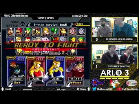 ARLO 3 - Bizzarro Flame & Junebug (Blue) vs Zellpree & COG | Wizzrobe (Red) - Losers Quarter Finals