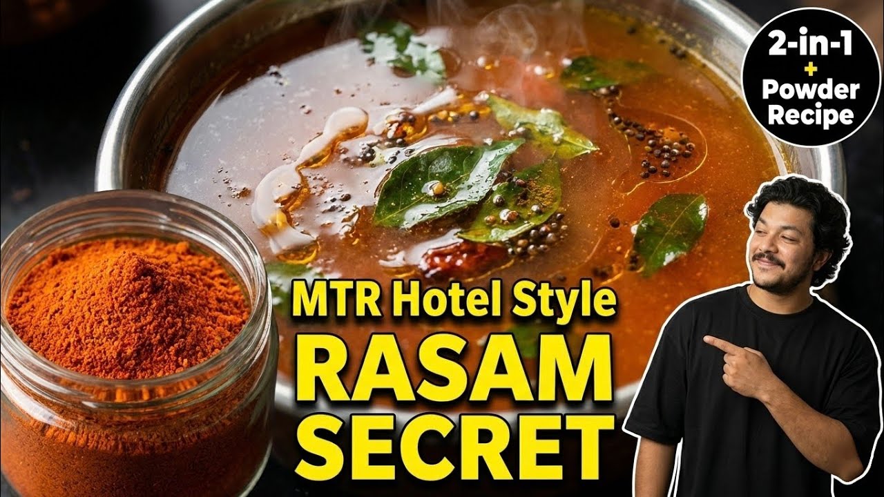 MTR Hotel Style Rasam (2-in-1) | Homemade Rasam Powder Recipe Included