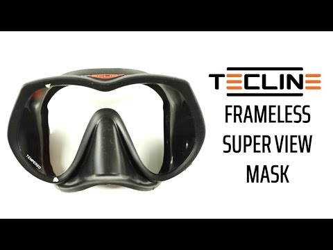Tecline Frameless Super View - dive mask | how to see more underwater?