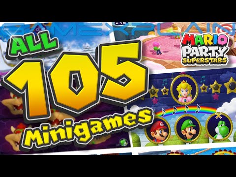 Mario Party Superstars: All 105 Minigames! (Full Rounds + Item Minigame Compilation)
