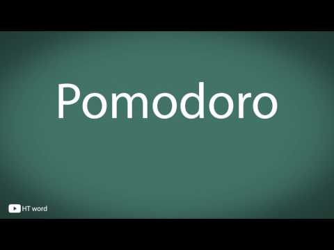 How to pronounce Pomodoro [Italian food]