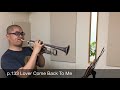 p.133 Lover Come Back To Me - Jazz Standard Bibleトランペットで全部吹く。
