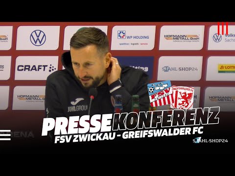 FSV TV | Pressekonferenz | FSV Zwickau - Greifswalder FC 1:0 (0:0) [12. Sptg. 25/26]