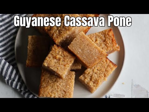 How to Make Cassava Pone | Guyanese Dessert