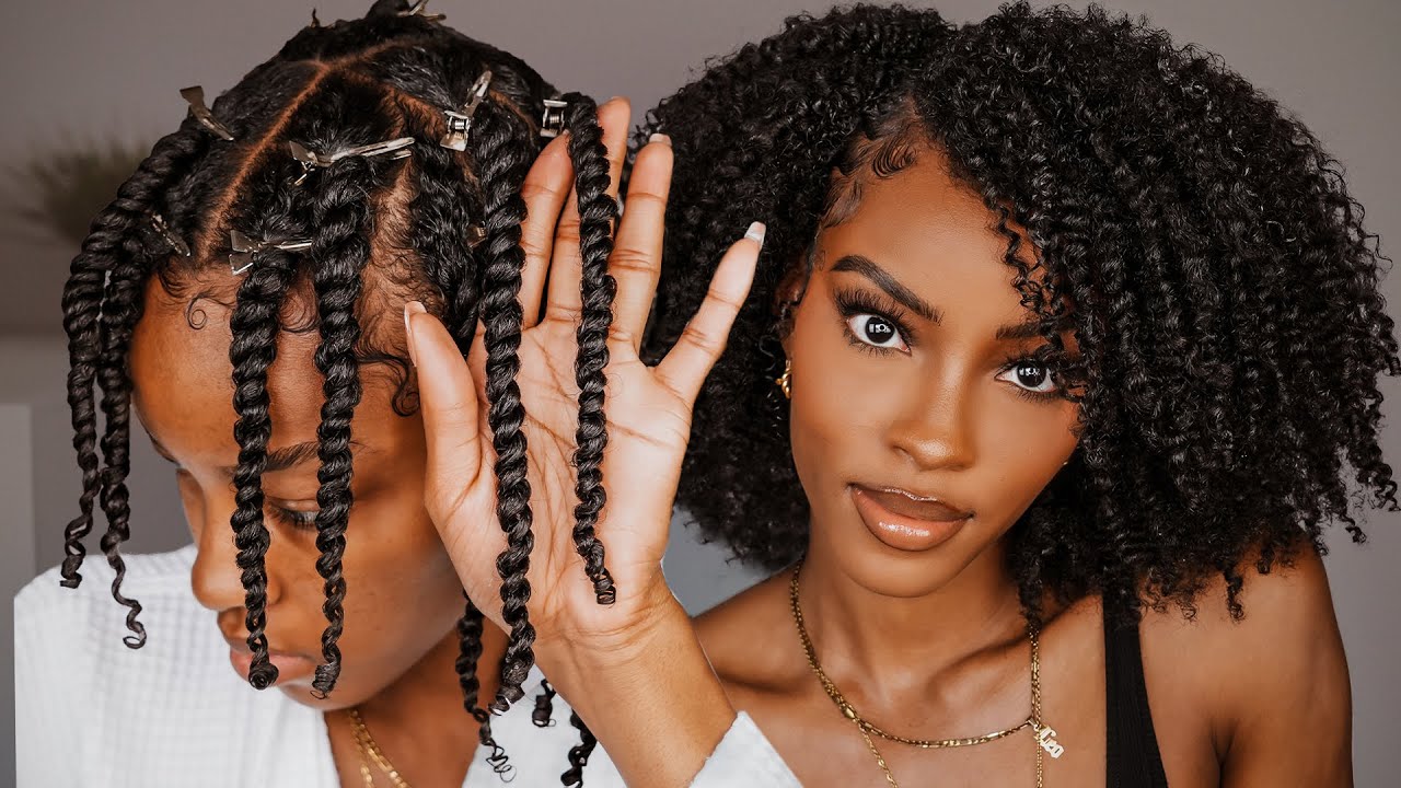 PERFECT TWIST OUT FOR NATURAL HAIR, 2-STRAND VS. 3-STRAND TECHNIQUE